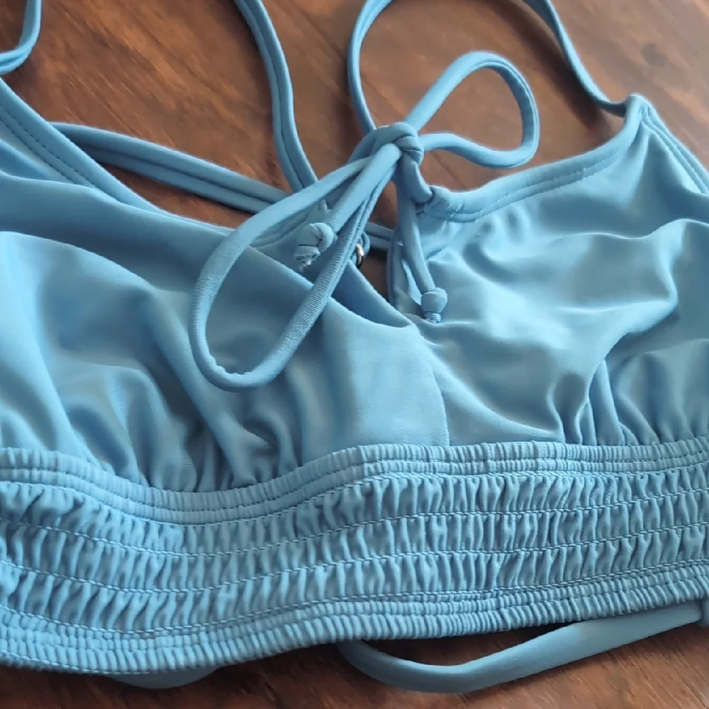 Xhilaration Light Blue Bikini‎ Top